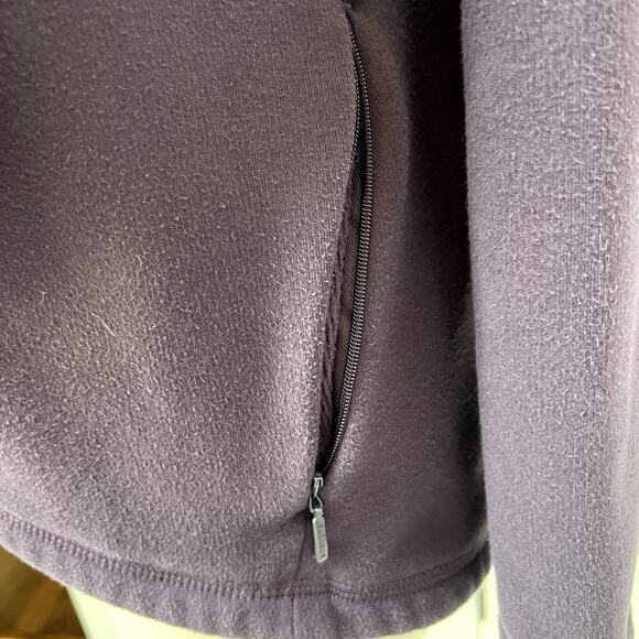 Athleta Cozy Karma Asym Pullover Sweatshirt Purple small - Picture 5 of 8